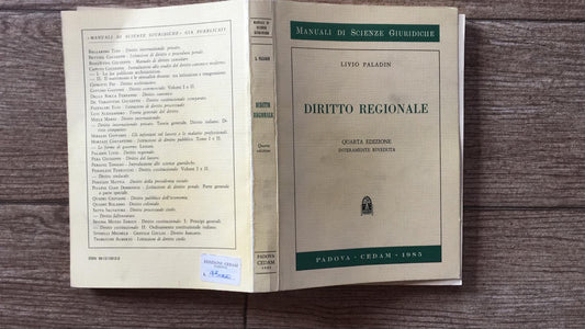 Diritto regionale - copertina