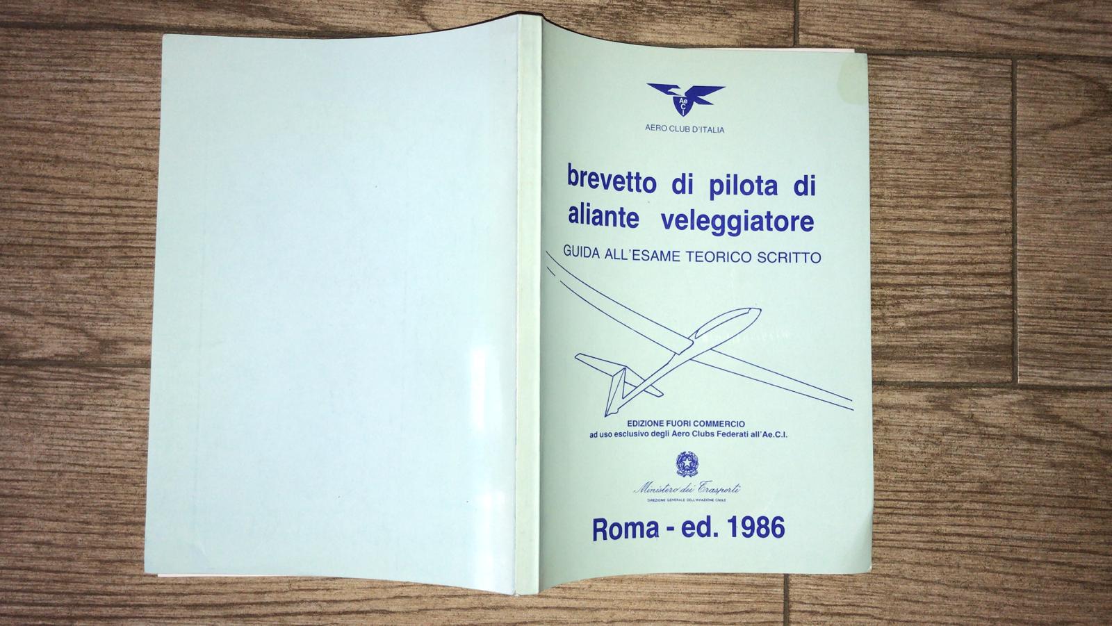 Brevetto di pilota di aliante veleggiatore - copertina