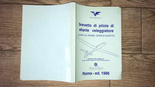 Brevetto di pilota di aliante veleggiatore - copertina