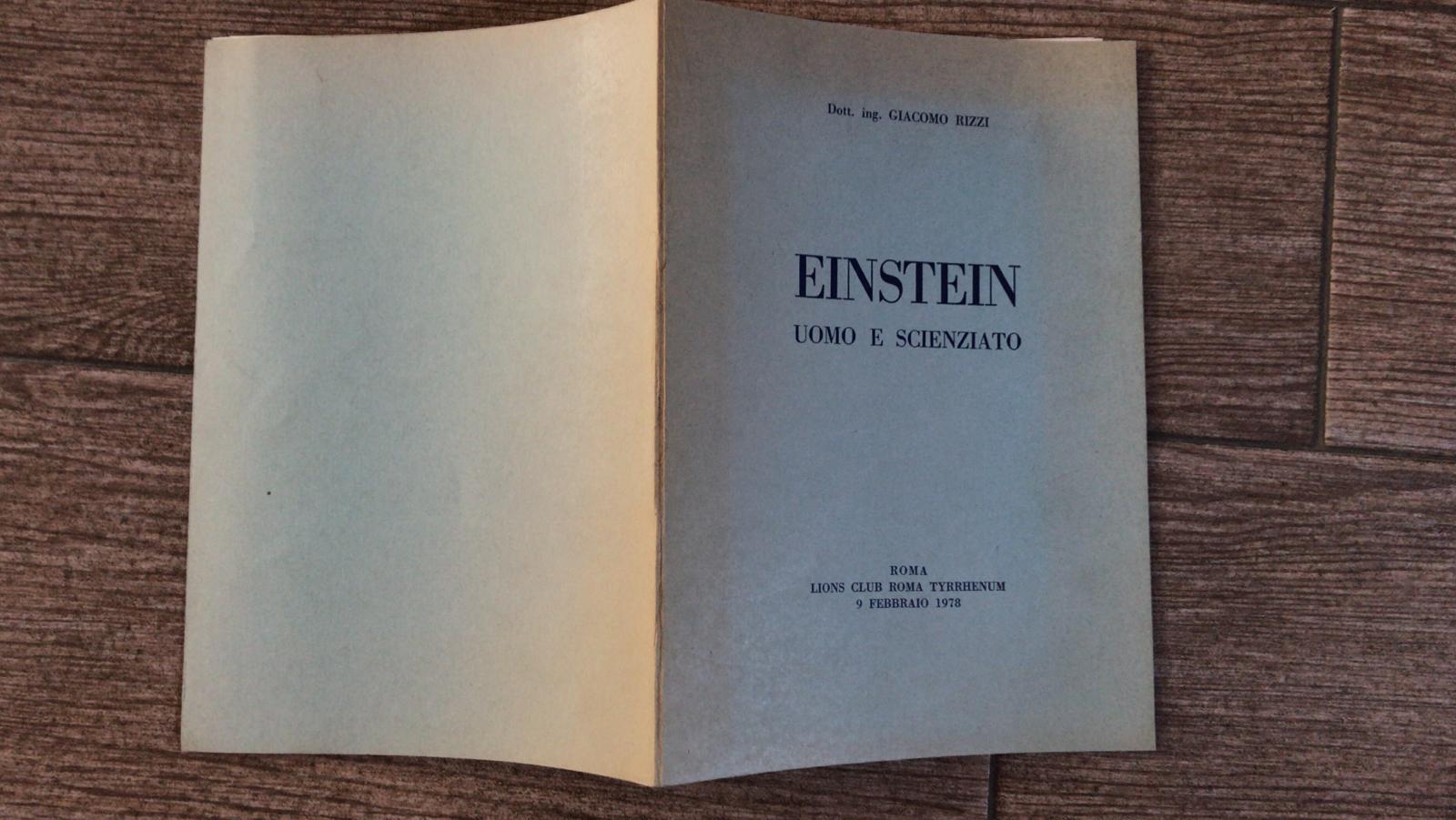 Einstein uomo e scienziato - copertina