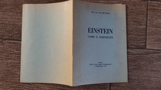 Einstein uomo e scienziato - copertina