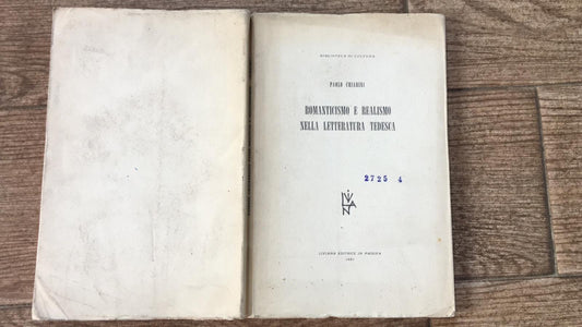 Romanticismo e realismo nella letteratura tedesca - copertina