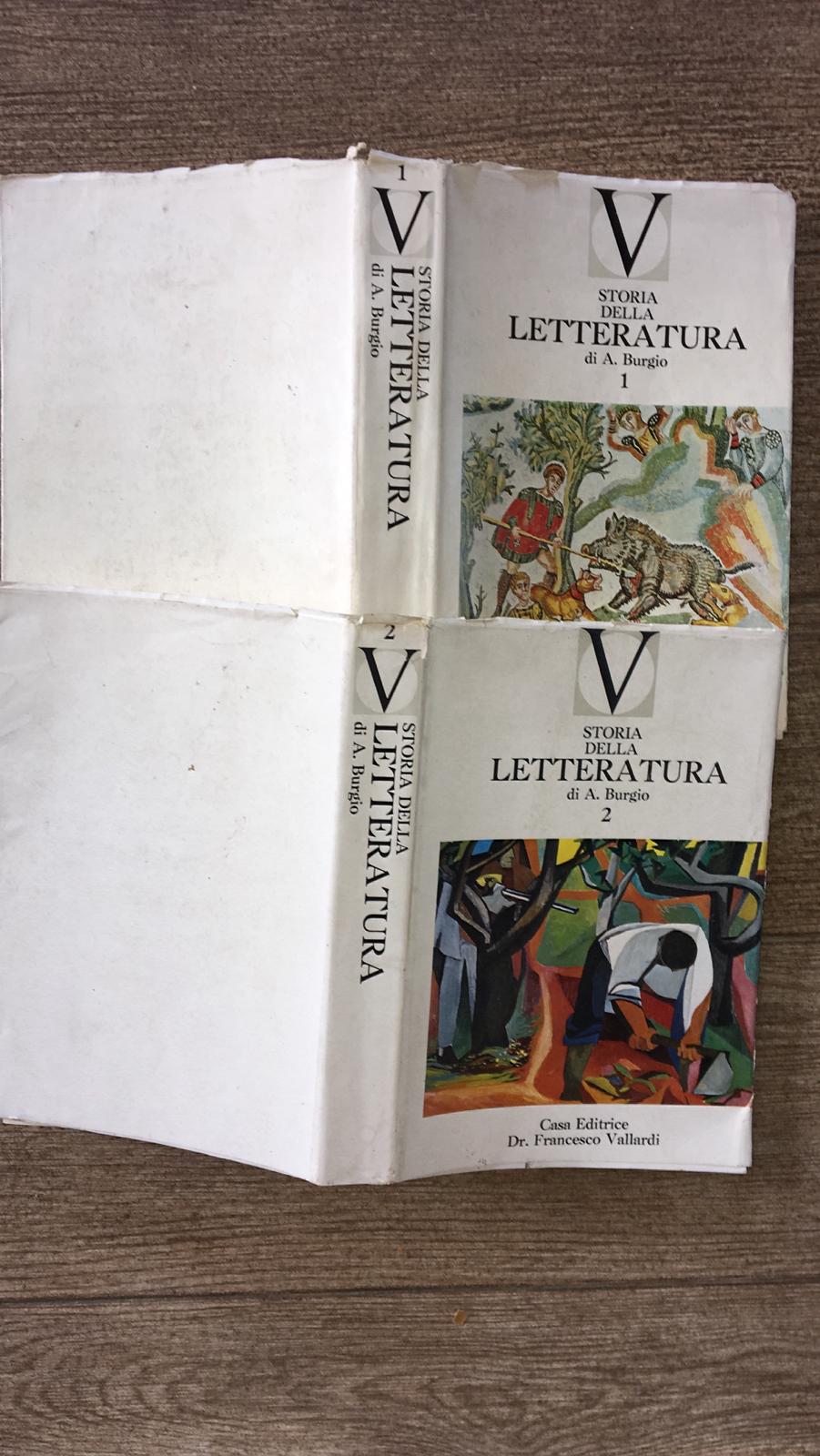Storia della letteratura  Primo e secondo volume - copertina