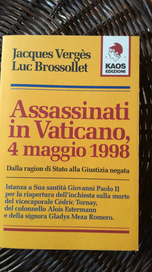 Assassinati in Vaticano 4 maggio 1998 - copertina