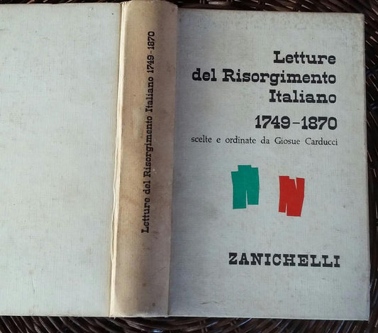 Letture del risorgimento italiano 1749-1870 - copertina