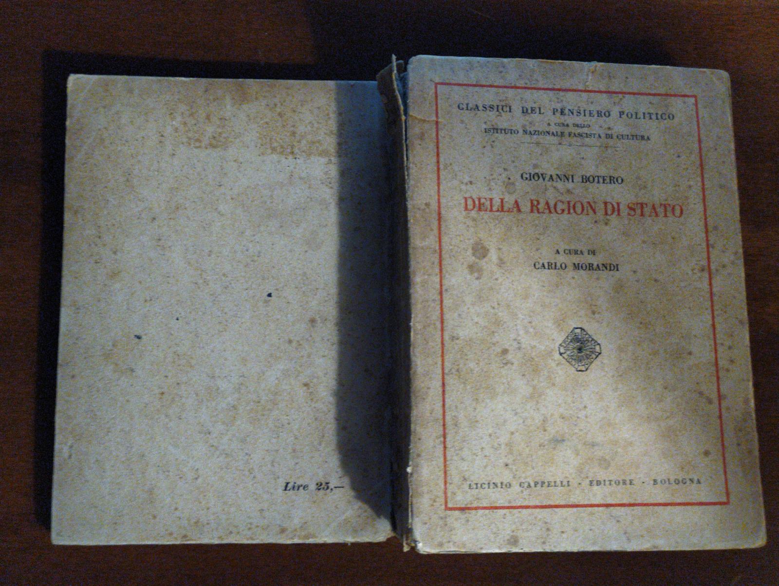 Dalla ragion di stato - copertina