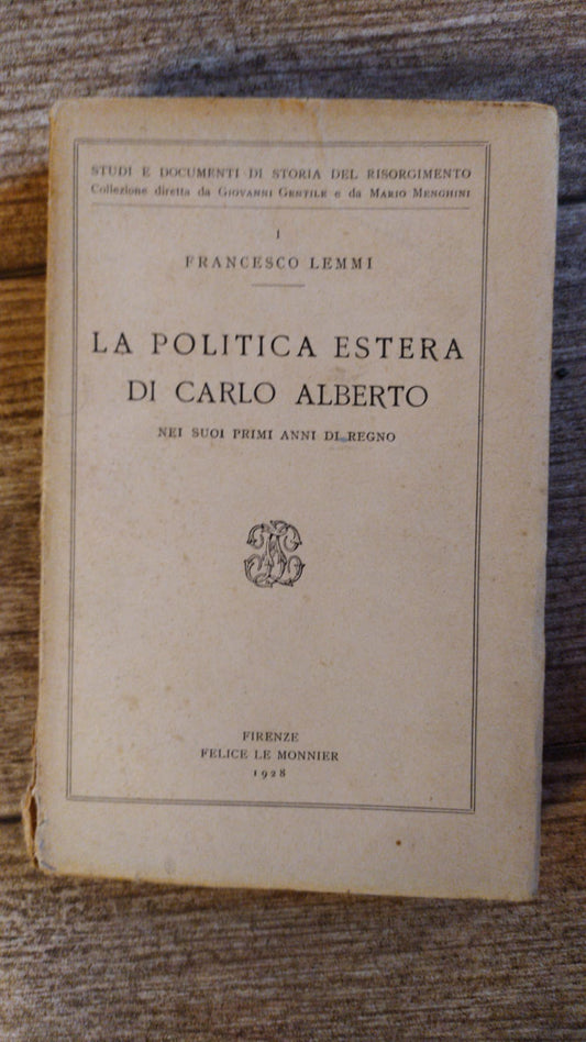 La politica estera di Carlo Alberto - copertina