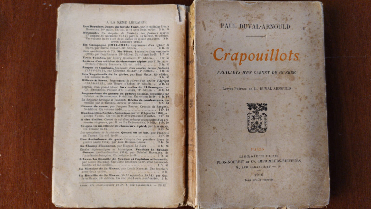 Crapouillots - copertina