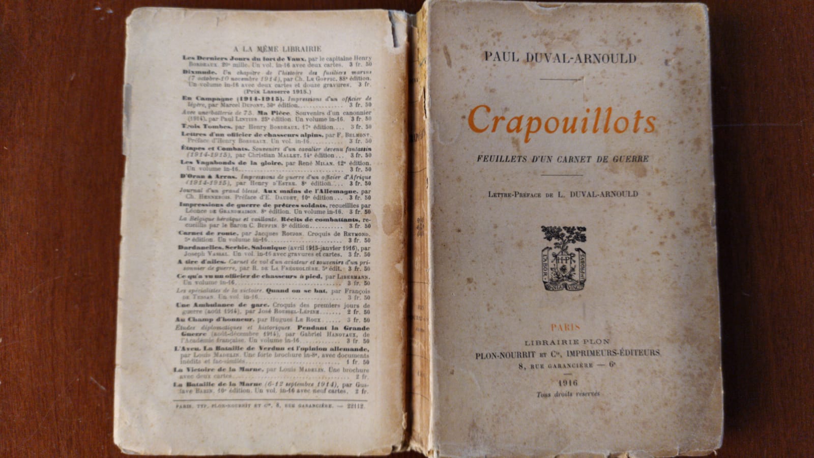 Crapouillots - copertina