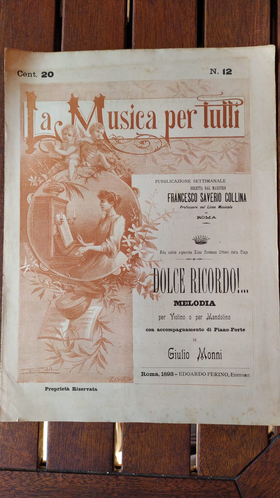 Dolce Ricordo!.. Per violino o per mandolino - copertina