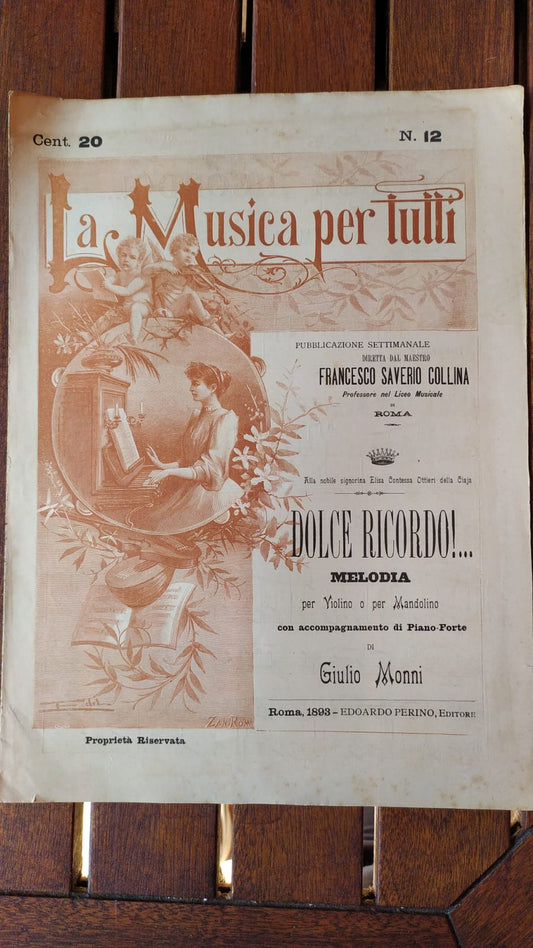 Dolce Ricordo!.. Per violino o per mandolino - copertina