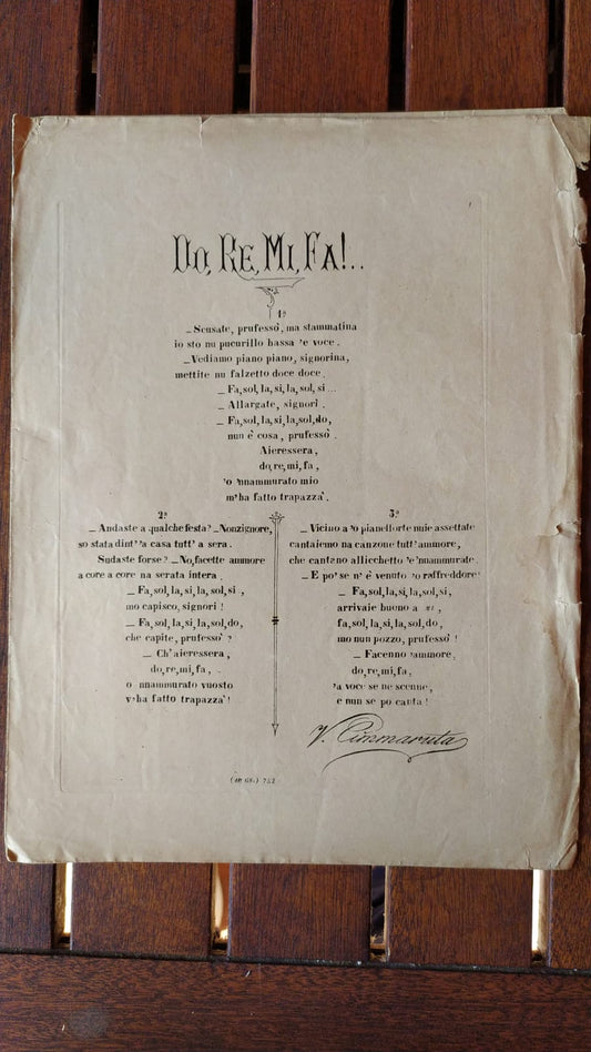 Do re mi fa! canzone caratteristica - copertina