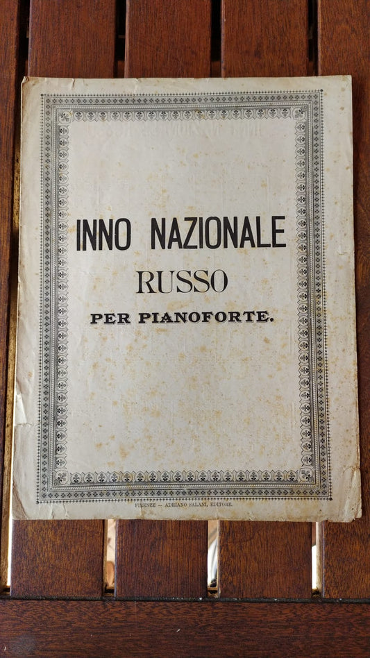 Inno nazionale Russo per pianoforte - copertina