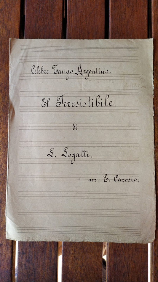Celebre tango argentino El irresistibile - copertina