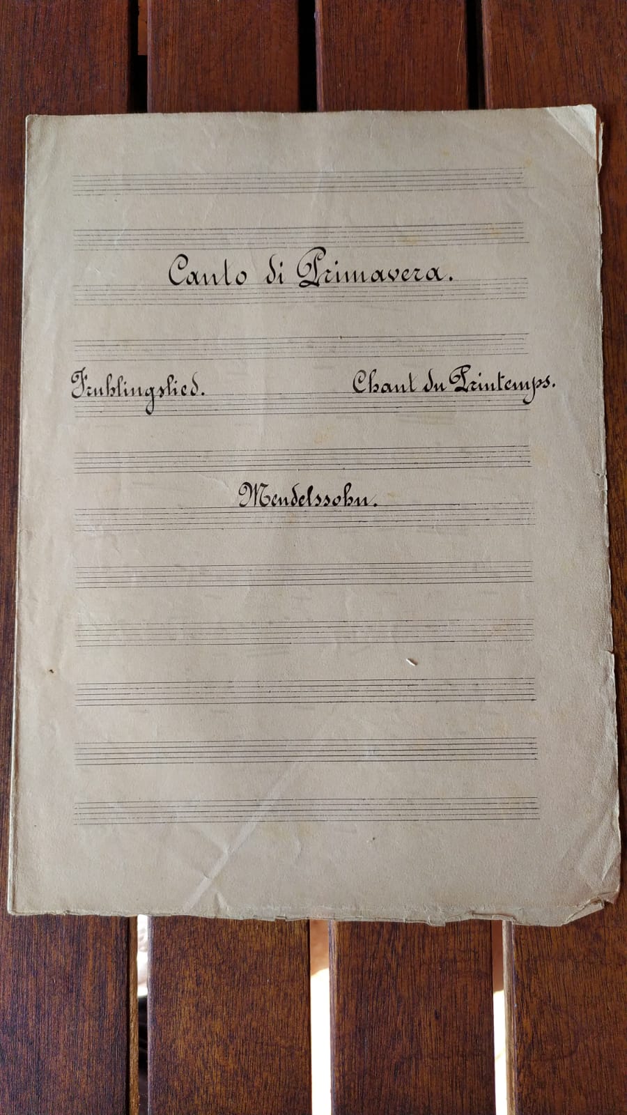 Canto di Primavera - copertina