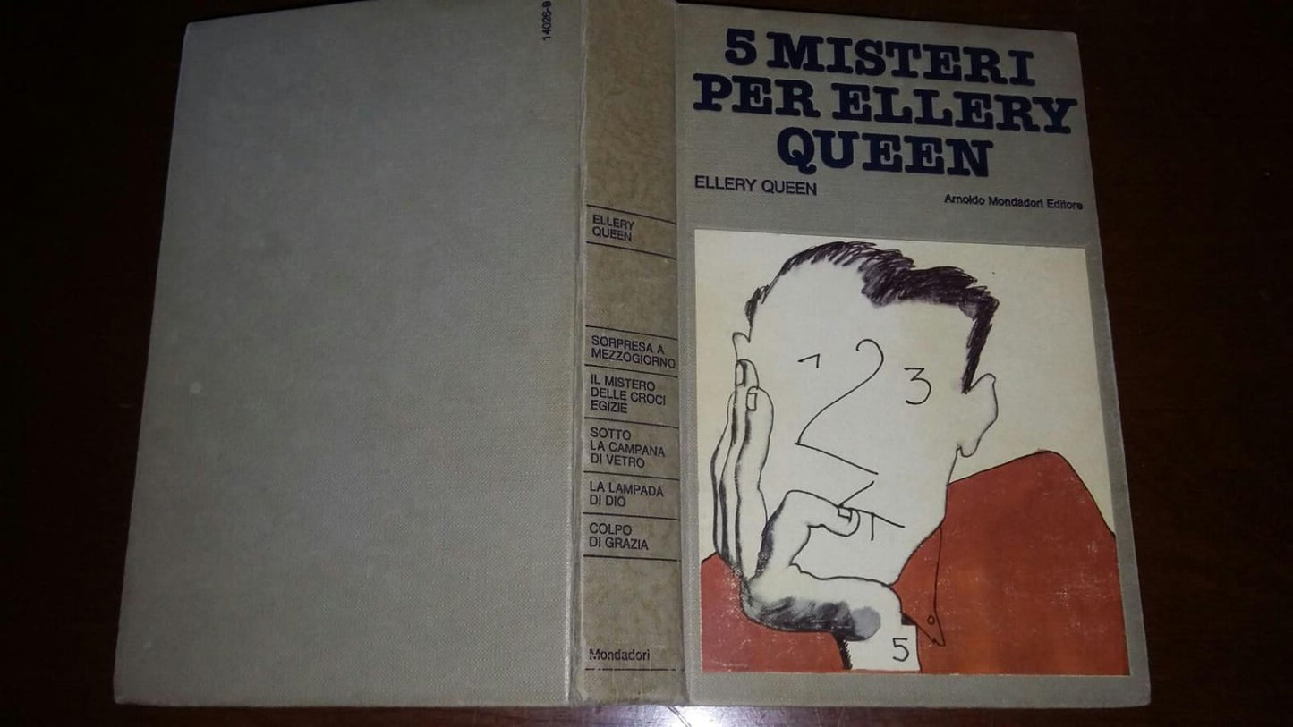 5 Misteri Per Ellery Queen - copertina