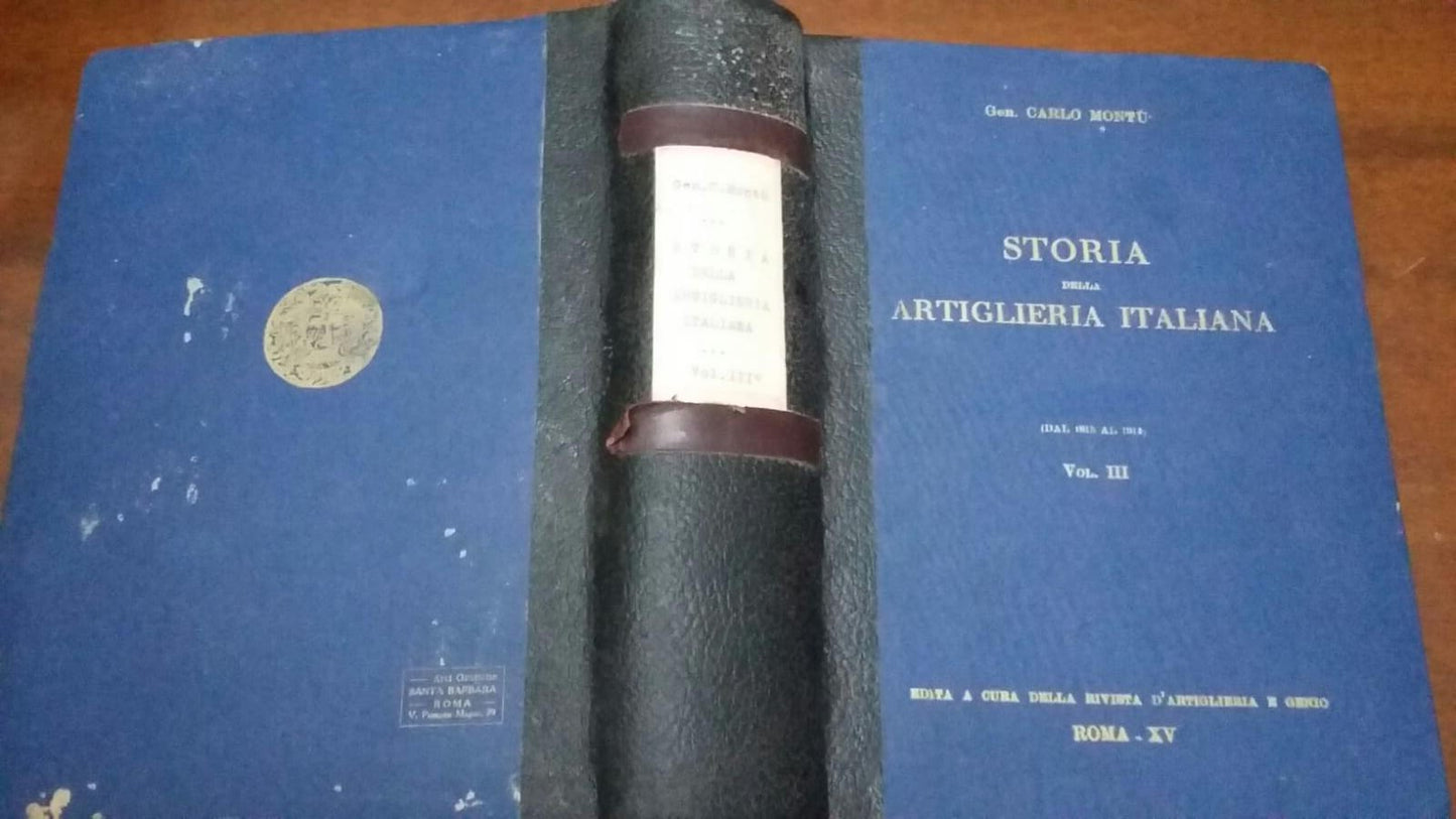 Storia delle artiglieria italiana vol III - copertina
