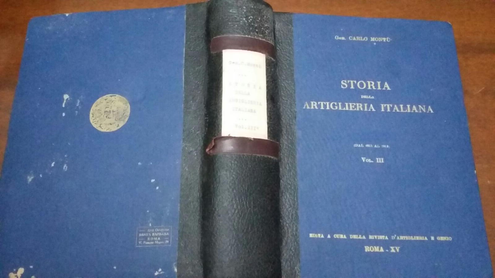 Storia delle artiglieria italiana vol III - copertina