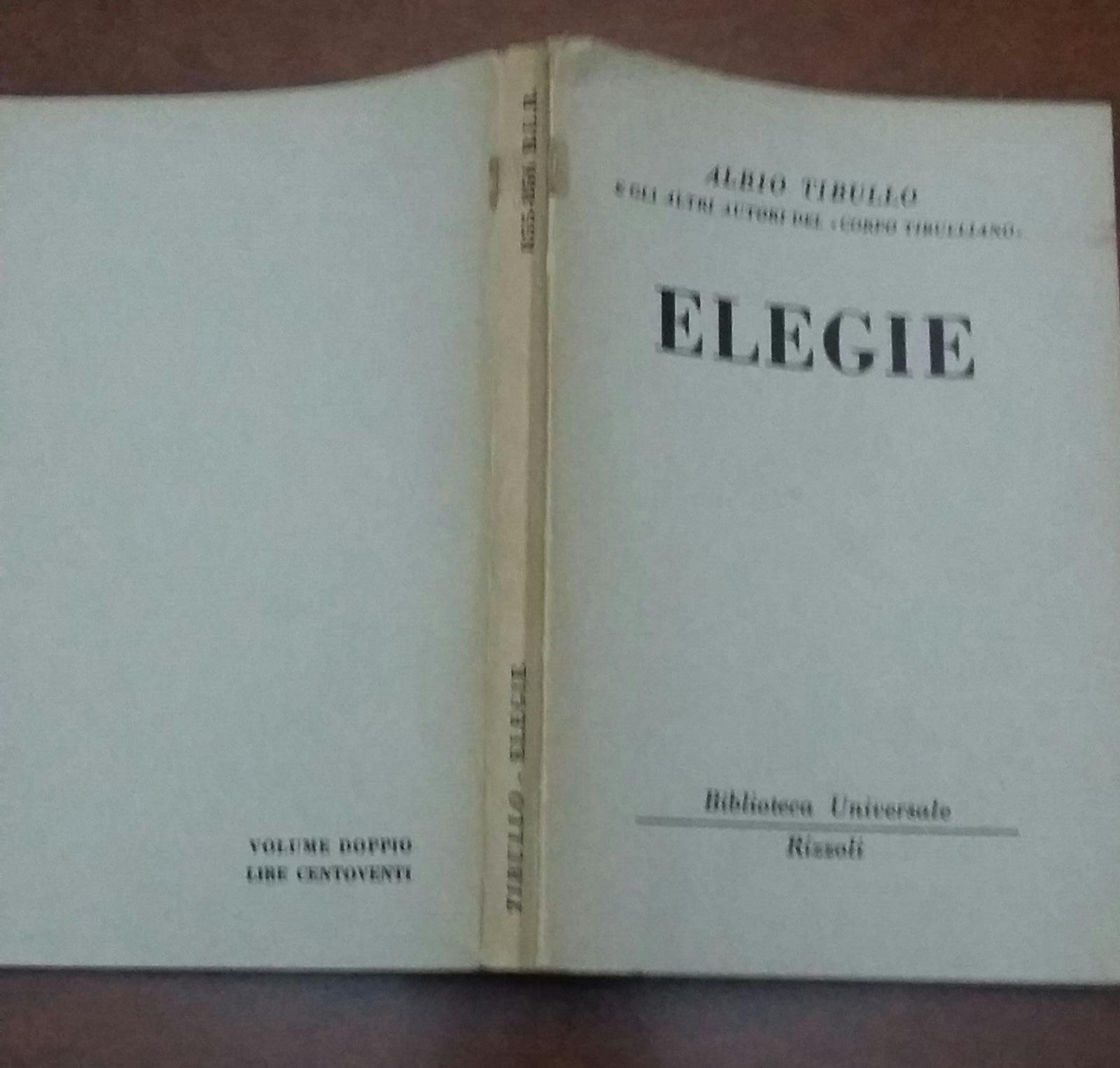 Elegie - copertina