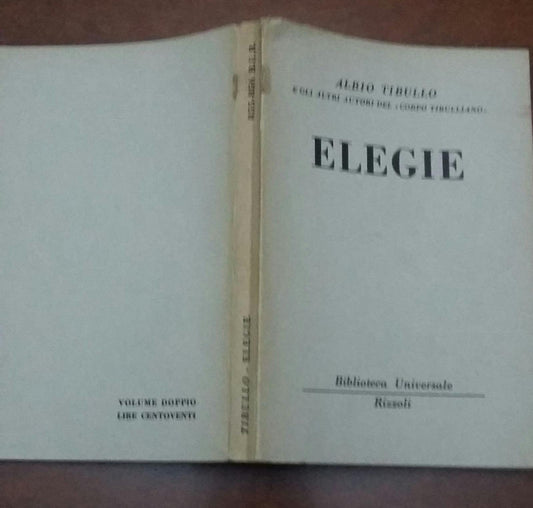 Elegie - copertina