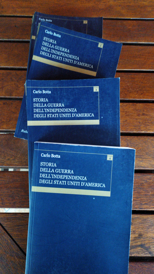 Storia della guerra dell'independenza degli Stati Uniti d'America .Volumi 4. - copertina