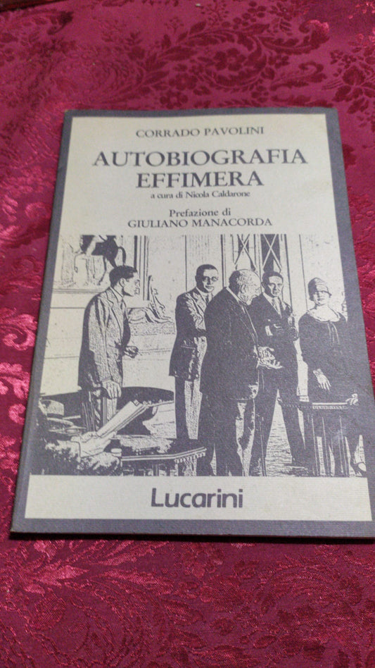 Autobiografia effimera - copertina