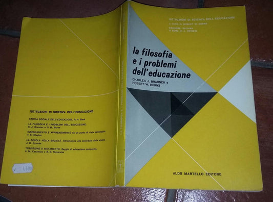La filosofia e i problemi dell'educazione - copertina