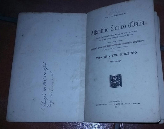 Atlantino Storico d'Italia - copertina