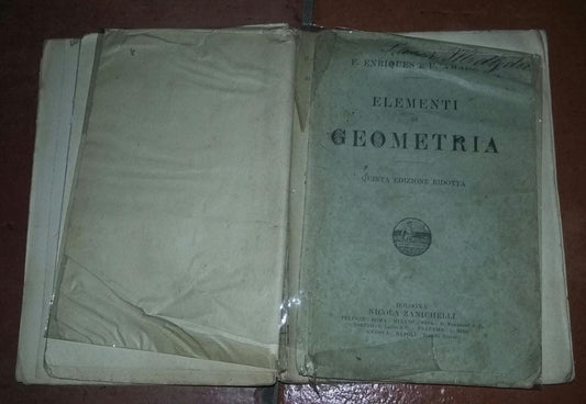Elementi di Geometria .Quinta edizione Ridotta - copertina