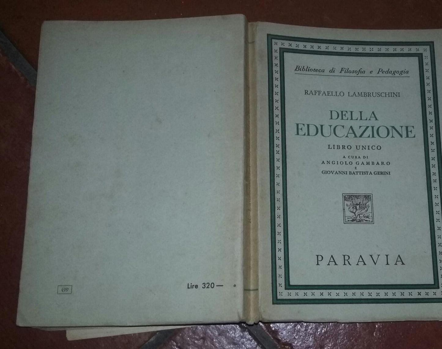Della educazione - copertina