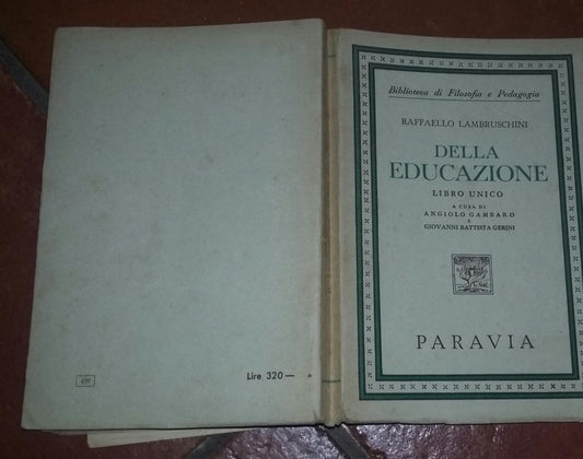 Della educazione - copertina