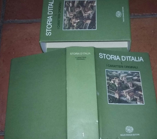 Storia d'Italia Vol.I. I Caratteri Originali - copertina