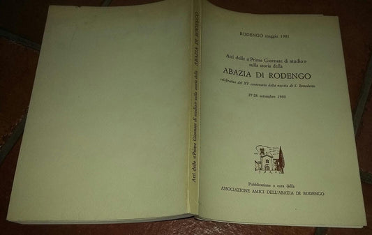 Atti delle "Prime Giornate di studio" sulla storia della Abazia Di Rodengo - copertina