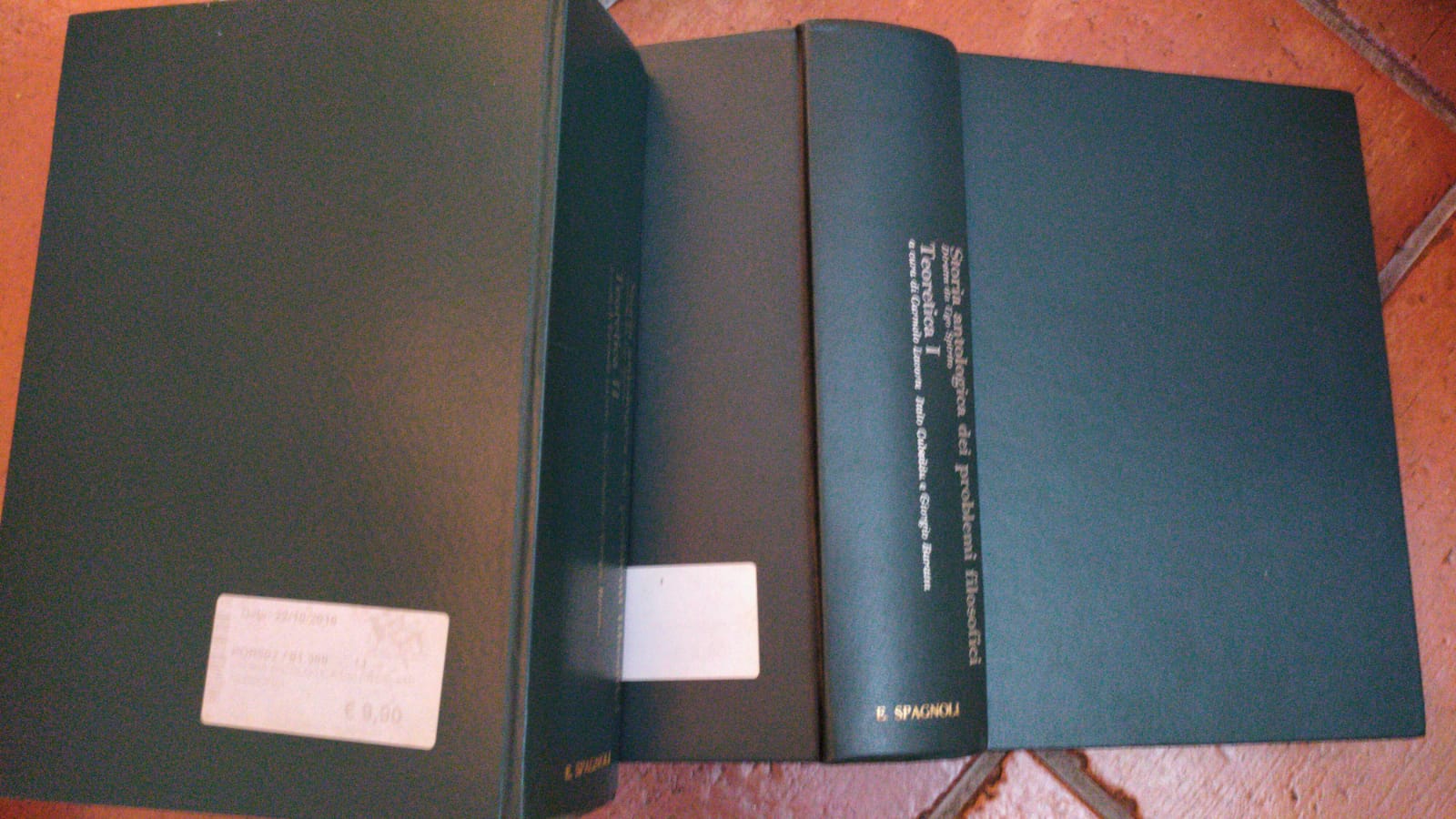 Storia antologica dei problemi filosofici Teoretica volume I e II - copertina