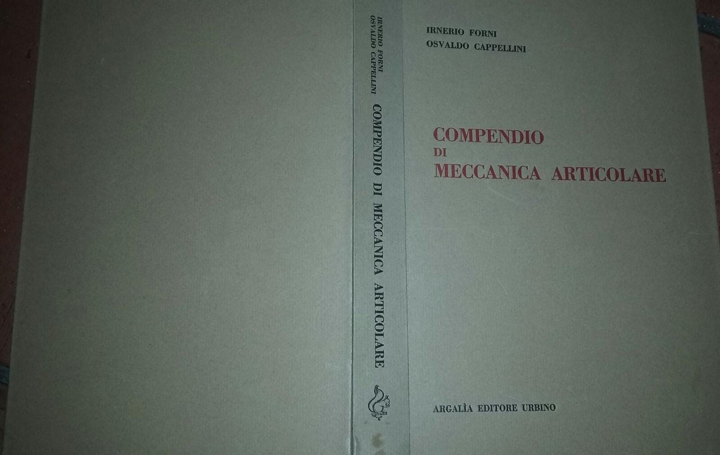 Compendio di meccanica articolare - copertina