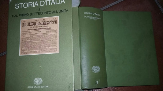 Storia d'Italia 3. Dal primo settecento all'Unita' - copertina
