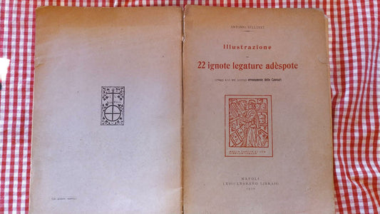 Illustrazione di 22 ignote legature adespote. Ortos kai me loxios erroneamente dette Canevari - copertina