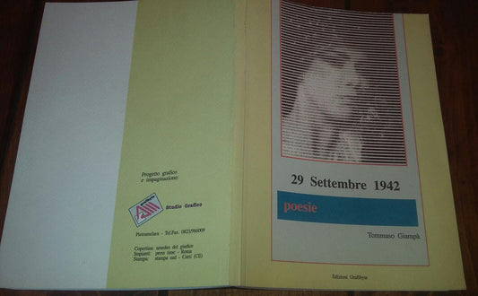 29 settembre 1942 poesie - copertina