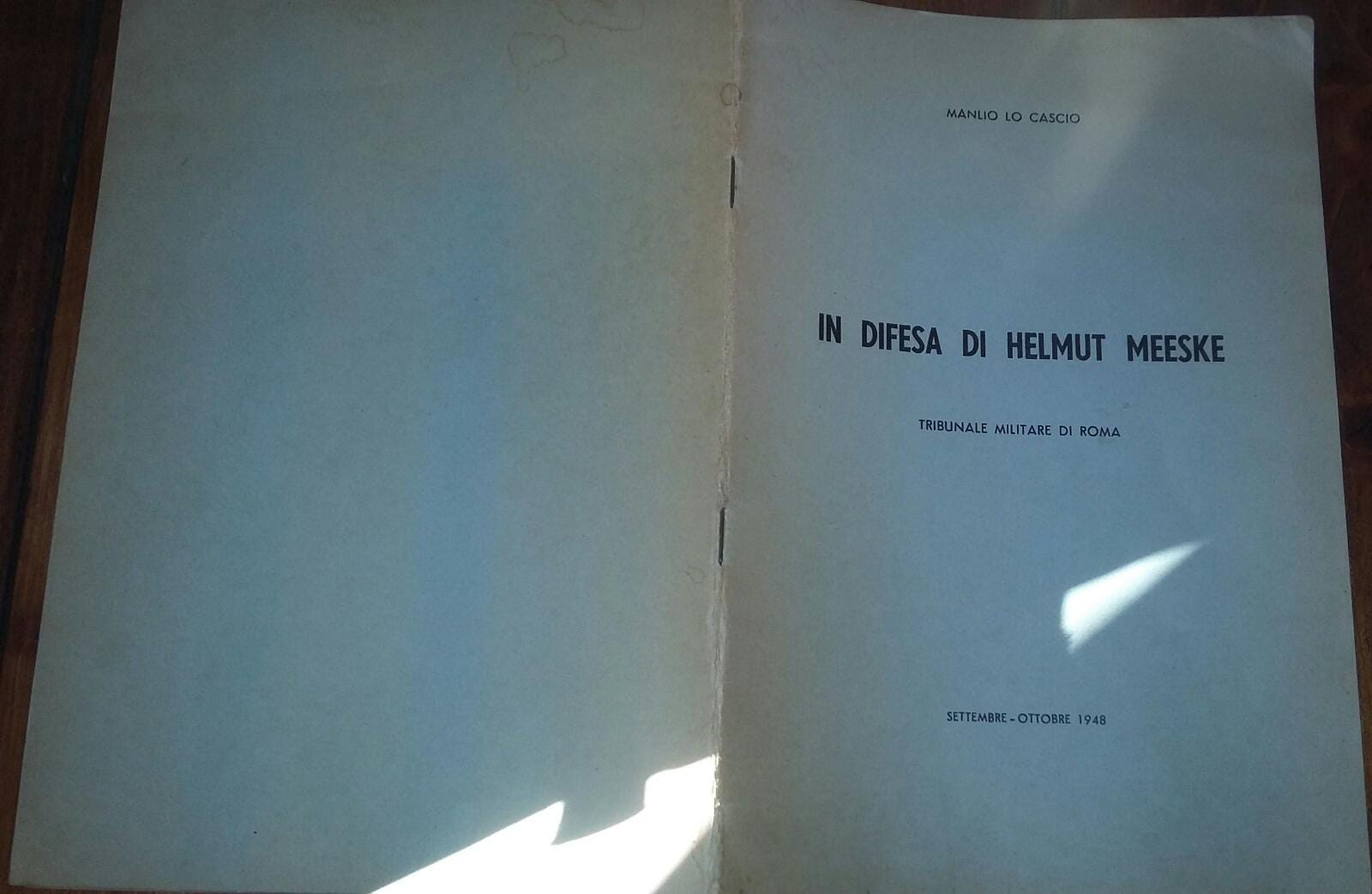 In difesa di Helmut Meeske - copertina