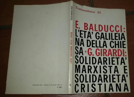 Testimonianze.Quaderni mensili di spiritualità - copertina