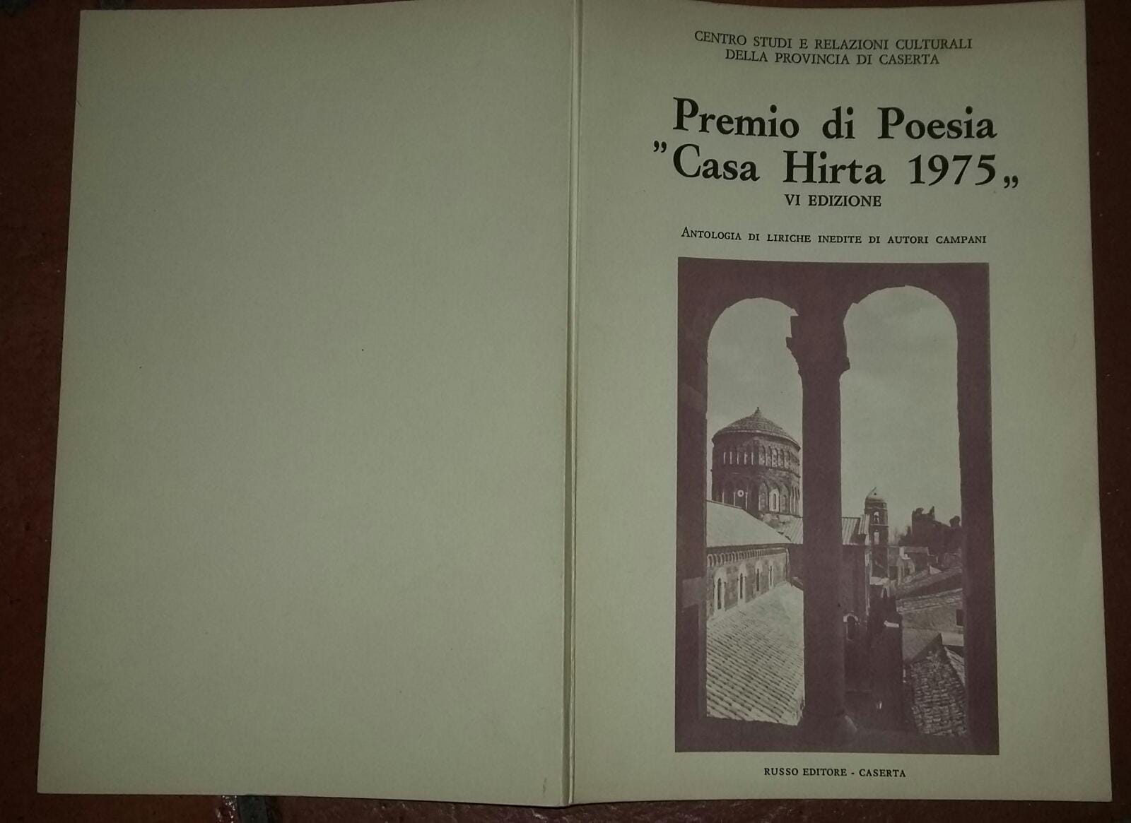 Premio di Poesia "Casa Hirta 1975" VI  edizione - copertina