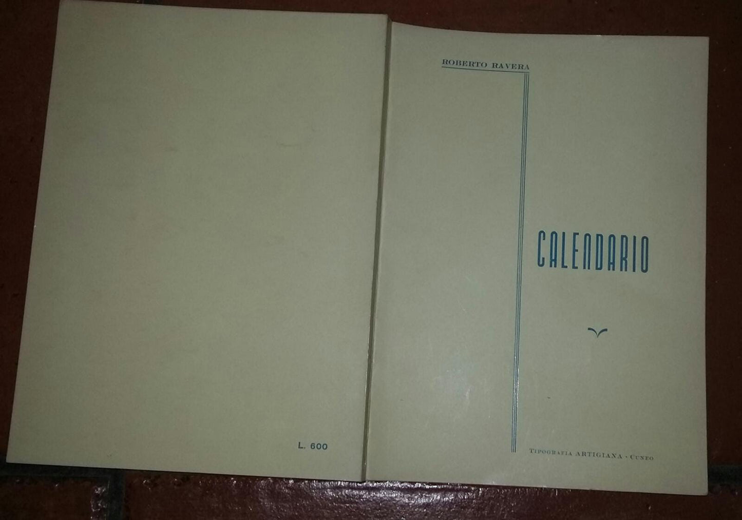 Calendario - copertina