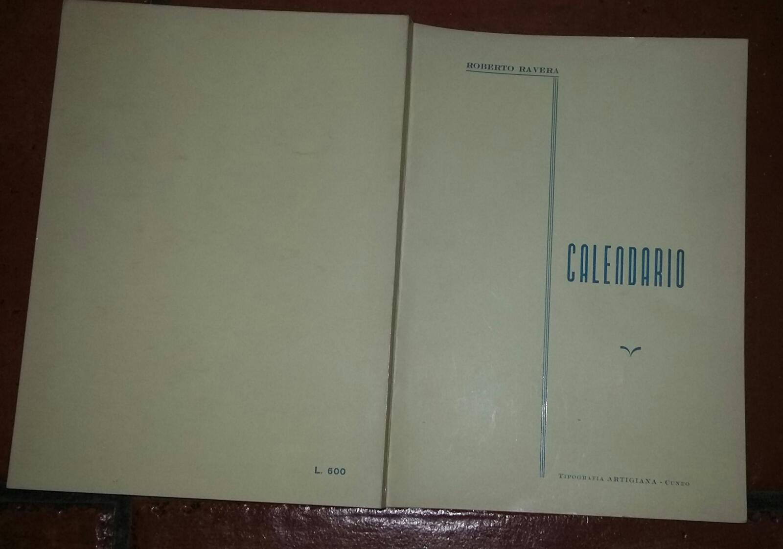 Calendario - copertina