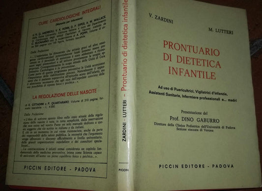 Prontuario di dietetica infantile - copertina