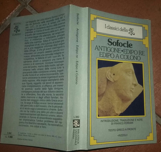 Antigone,Edipo Re Edipo a Colono - copertina