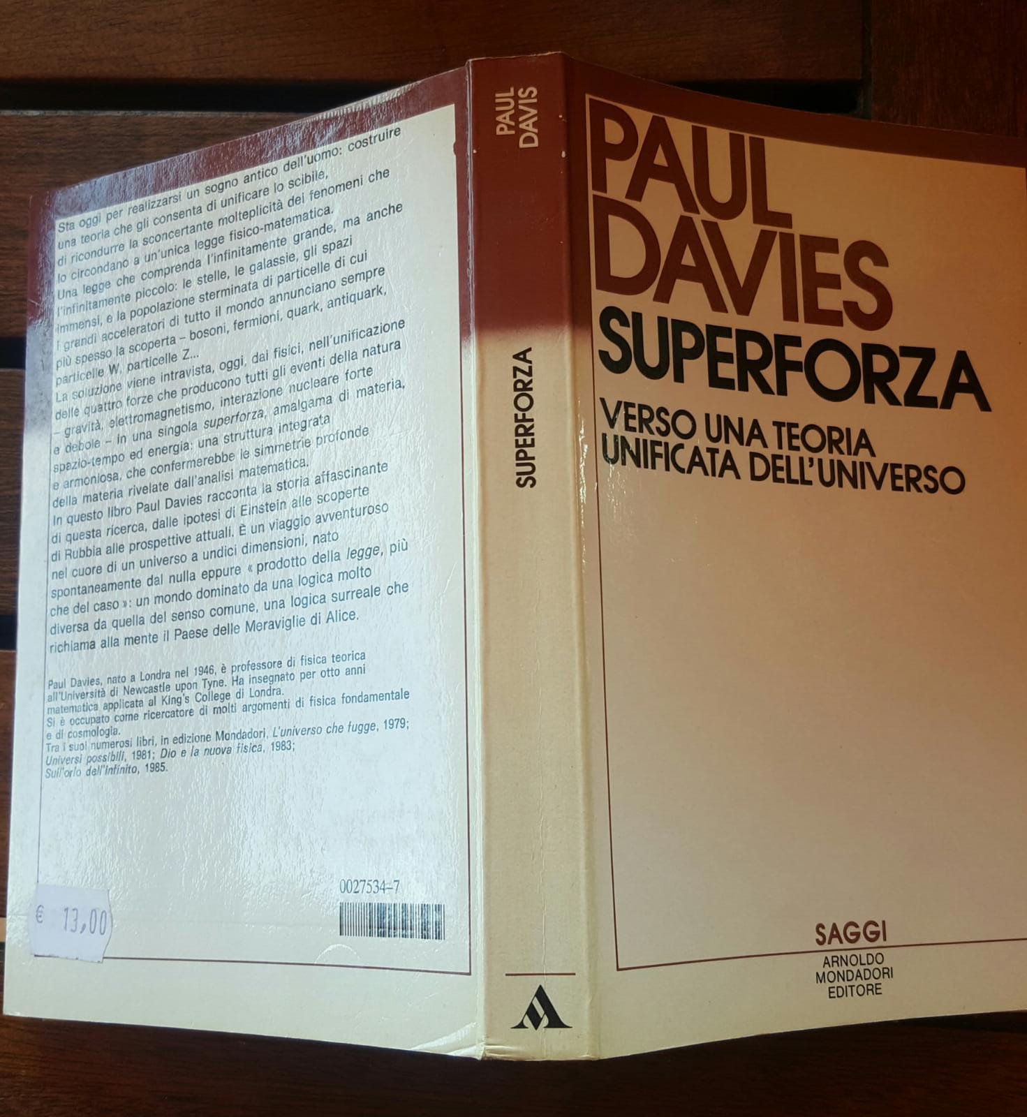 Superforza .Verso una teoria unificata dell'universo - copertina