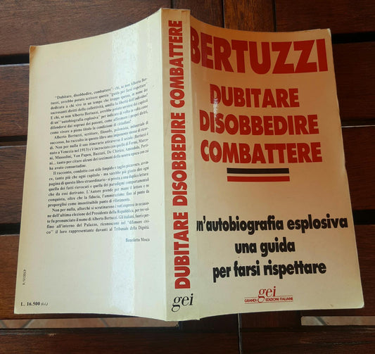 Dubitare disobbedire combattere - copertina