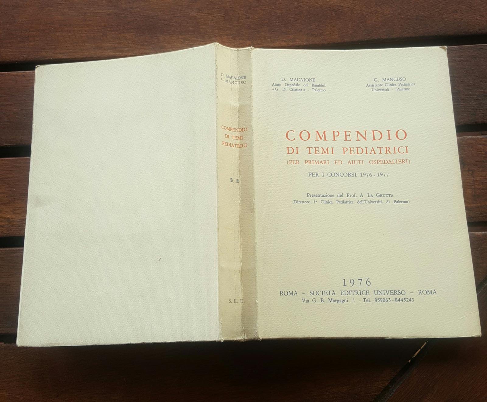 Compendio di temi pediatrici per i concorsi 1976-1977 - copertina