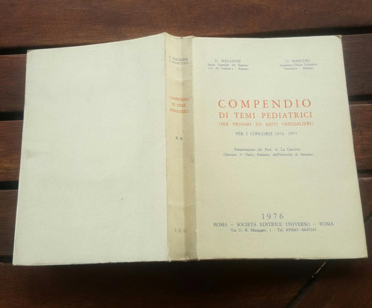 Compendio di temi pediatrici per i concorsi 1976-1977 - copertina