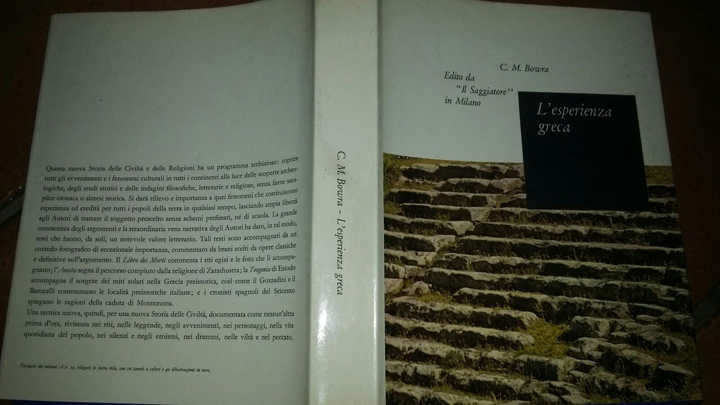 L'esperienza greca.Traduzione di Vittorio Cosentino. - copertina